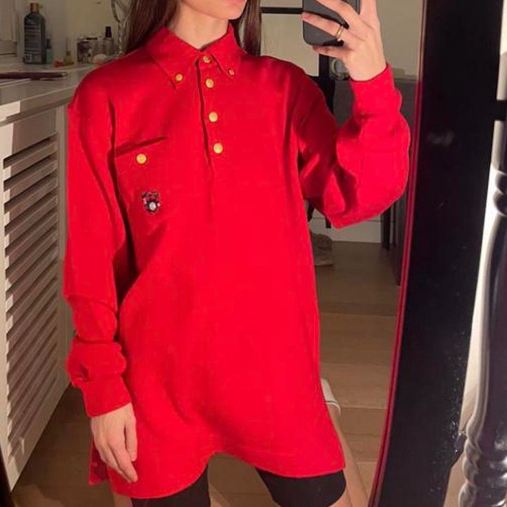 Escada Sport Red button shirt
